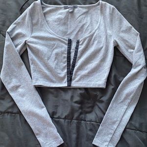 Forever21 crop top, long sleeve